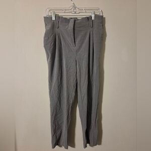 LOFT Charcoal Elastic Waist Pants